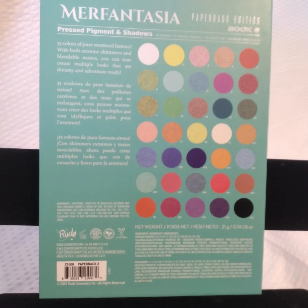 RUDE Merfantasia Paperback Edition Makeup Palette